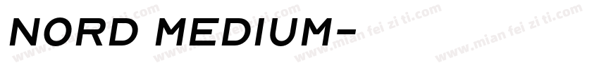 Nord Medium字体转换